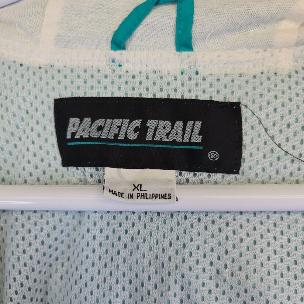 Vintage Pacific Trail Anorak Jacket Men's XL Green Retro Windbreaker '90s READ - Picture 12 of 16